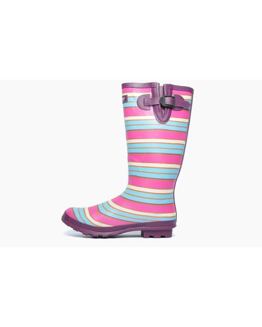 Cotswold Pink Wadeberry Waterproof Buckle Wellingtons
