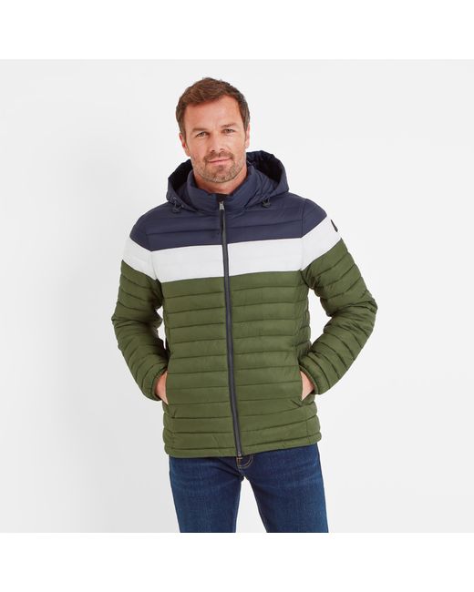 TOG24 Green Bowburn Padded Jacket/Steel for men