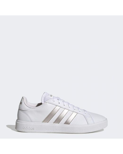 Adidas White Grand Court Td Lifestyle Casual Shoes