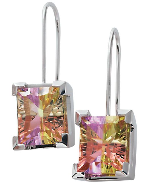 Orphelia White 925 Sterling Drop Earrings