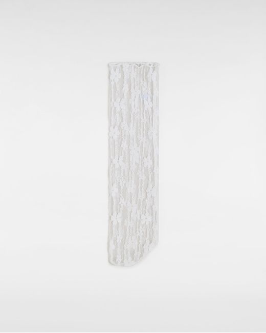 Vans White Lacy Half Crew Socks
