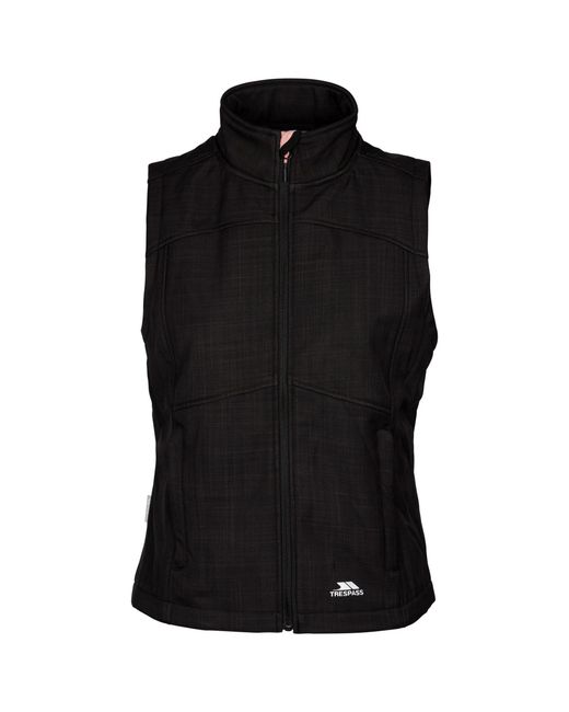 Trespass Black Ladies Mereb Tp50 Softshell Lightweight Gilet Marl)