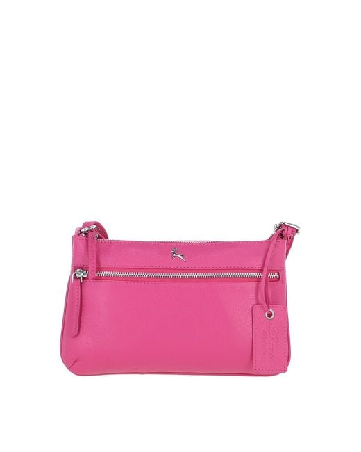 Ashwood Leather Pink 'Swansea' Real Crossbody Bag