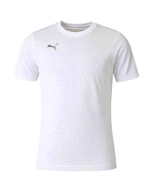 PUMA White Teamfinal Training T-Shirt for men