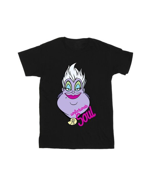 Disney Black Villains Ursula Unfortunate Soul T-Shirt Cotton for men