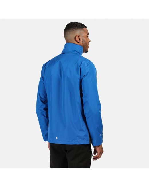Regatta Blue Great Outdoors Outdoor Classic Matt Hooded Waterproof Jacket for men