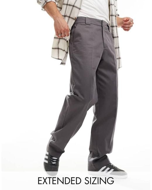 ASOS Gray Rigid Workwear Chino for men