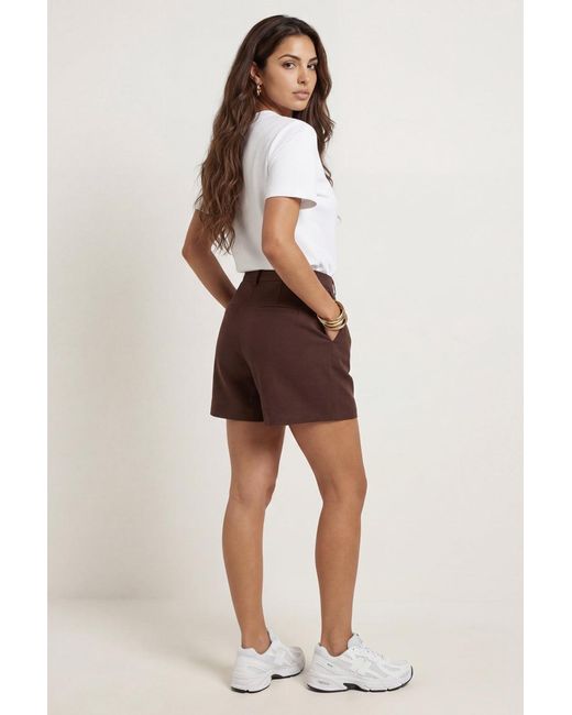 Urban Bliss Brown Linen Blend Short
