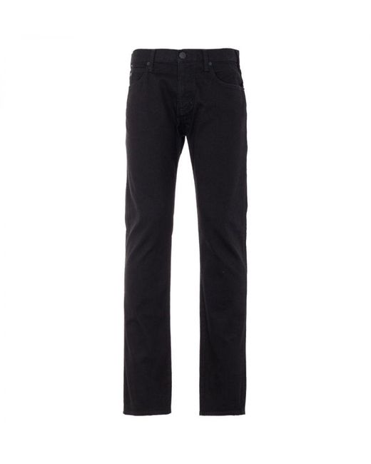 Emporio Armani J45 Jeans Voor , Zwart in het Blue voor heren