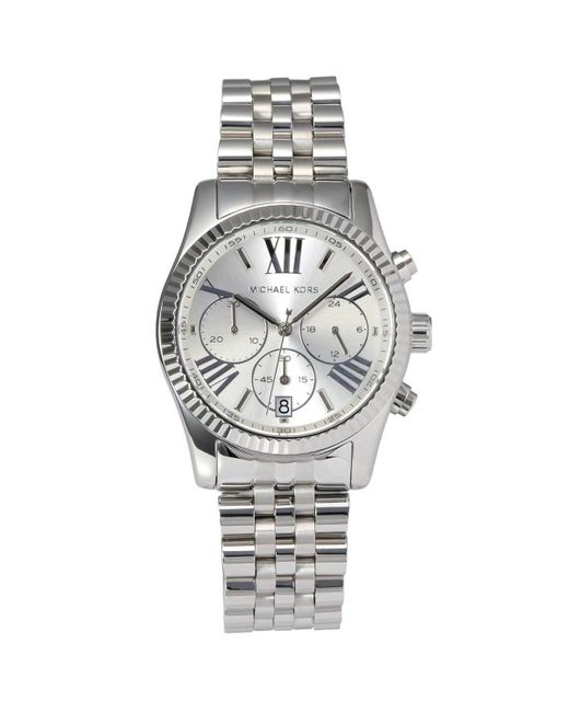 Michael Kors Metallic Horloge Mk5555 Stainless Steel