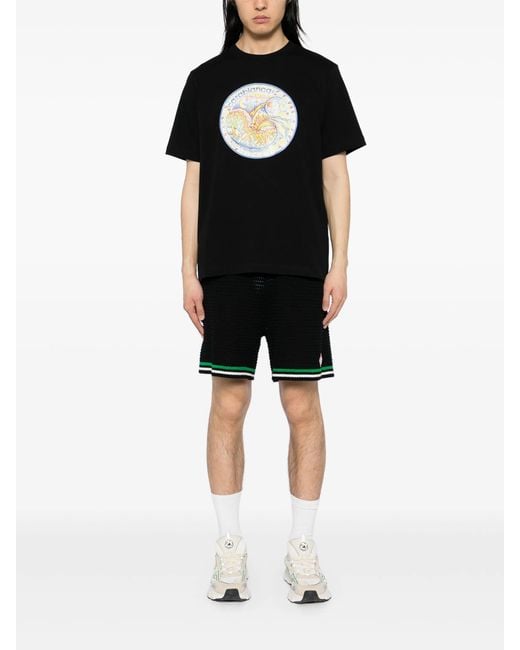 Casablanca Black The Four Elements T-Shirt for men