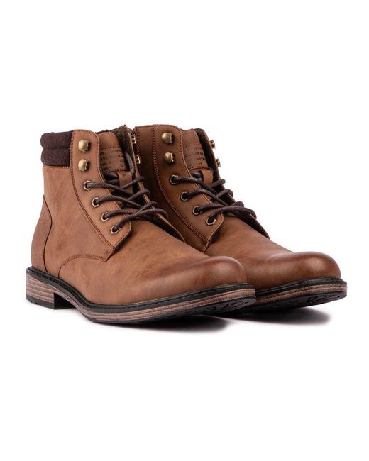 Soletrader Brown Bala Ankle Boots for men