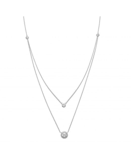 Orphelia Metallic 925 Sterling Necklace