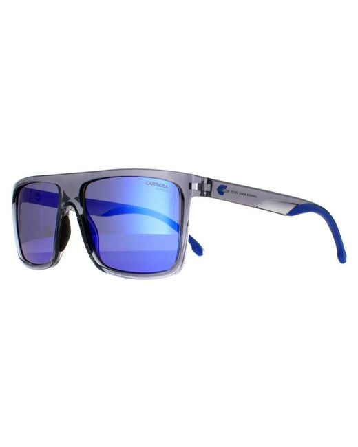 Carrera Blue Rectangle Mirror Sunglasses for men