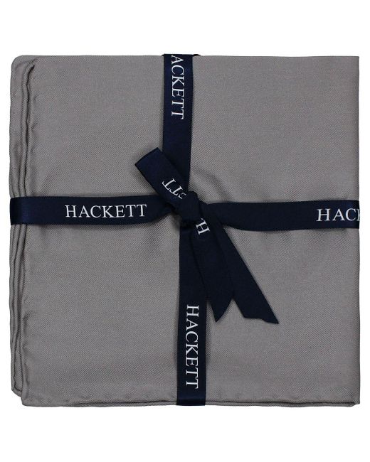Hackett Blue Plain Satin Hank Handkerchiefs for men