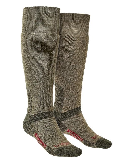 Bridgedale Green Outdoor Merino Wool Knee High Socks for men