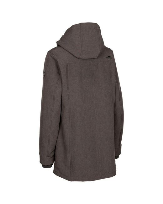Trespass Brown Ladies Anza Tp75 Soft Shell Jacket (Dark Marl)