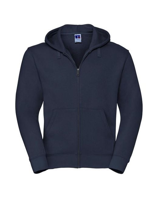 Russell Blue Authentic Full Zip Hoodie (French) for men
