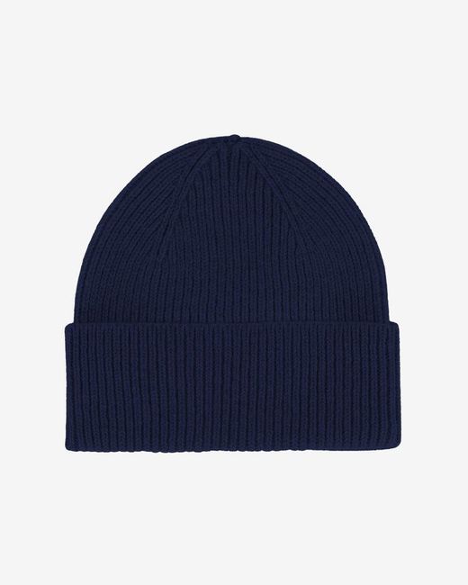 COLORFUL STANDARD Blue Merino Wool Beanie