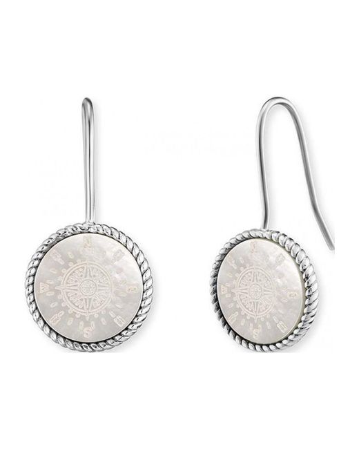 Engelsrufer Metallic Ere-Ornawindre-Pe Ladies Wind Rose Earrings Sterling