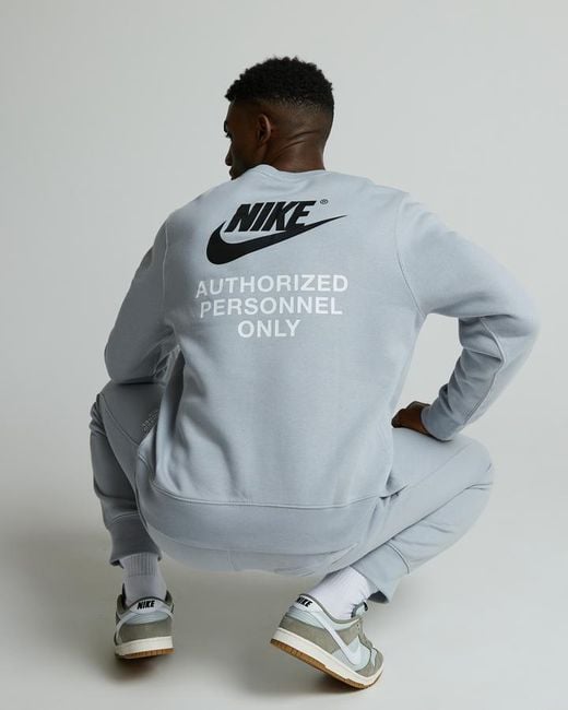 Nike Blue Authorized Personel Sweatshirt for men