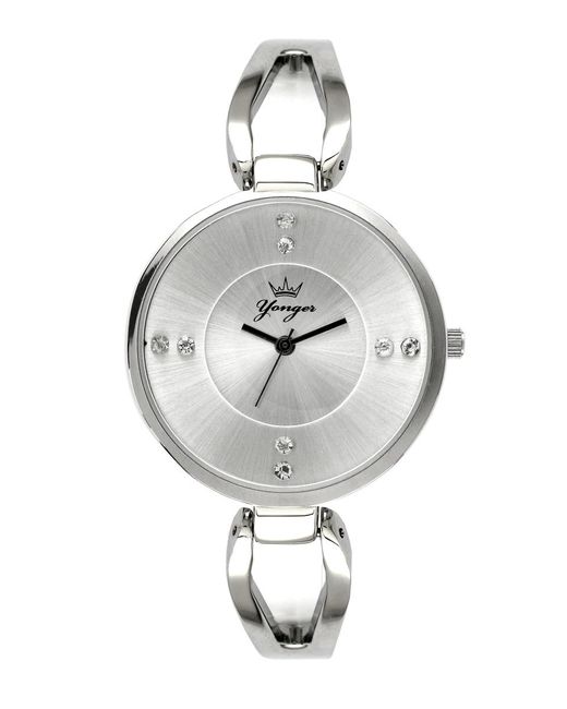Yonger & Bresson Metallic And Dial With Band Watch Stainless Steel