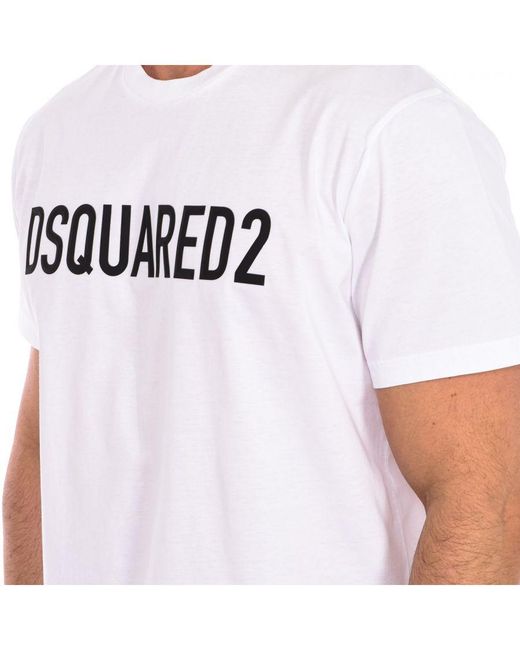 DSquared² White Short Sleeve T-Shirt S74Gd1184-S23009 for men