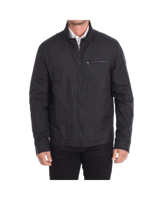 Daniel Hechter Blue Waterproof Jacket With Zipper Closure 171223-50186 for men