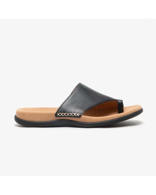 Gabor Brown Lanzarote Ladies Leather Mule Sandals