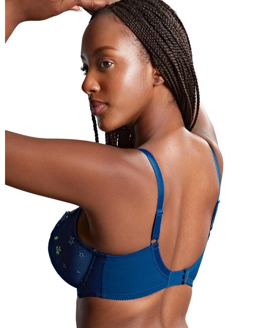 Panache Blue Blossom Balcony Bra