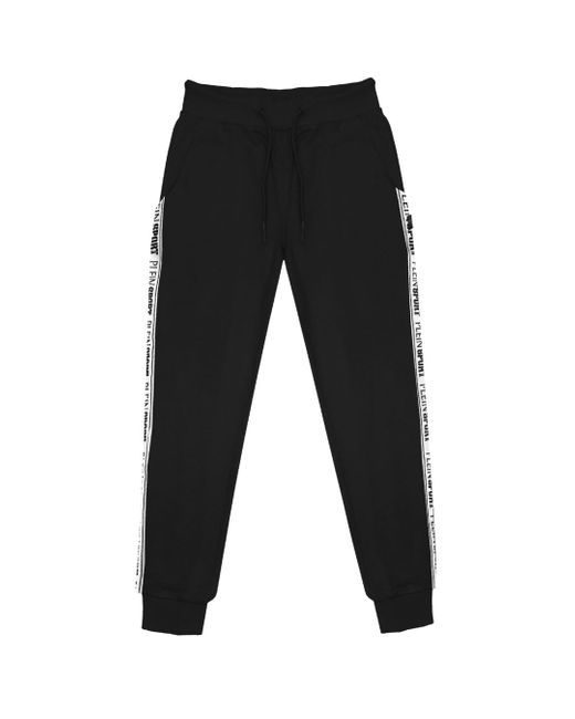 Philipp Plein Merk Tape Zwarte joggingbroek in het Black voor heren