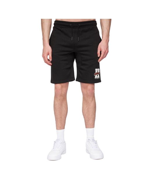 Henleys Black Aitchen Jog Shorts for men