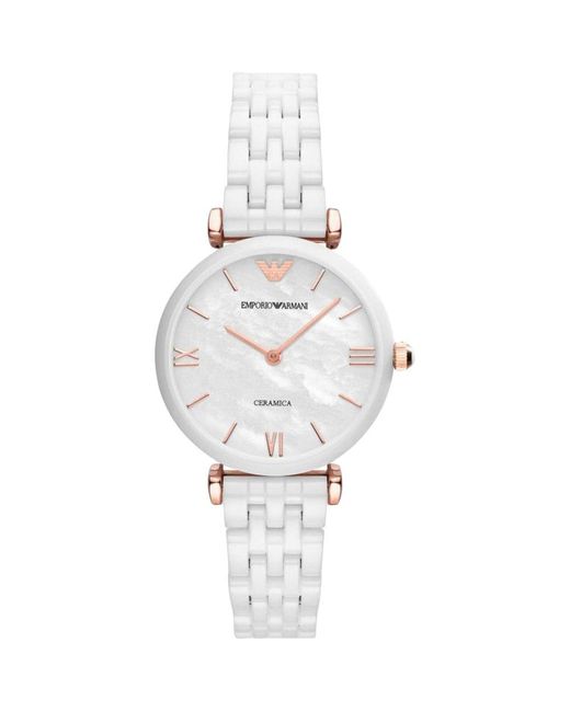 Emporio Armani Metallic Ar1486 Ceramic Ladies Watch