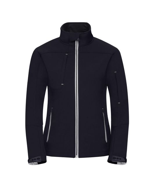 Russell Blue Ladies Bionic Soft Shell Jacket (French)