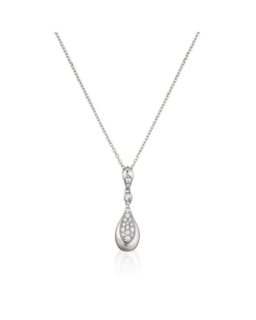 Orphelia Metallic 925 Sterling Chain With Pendant