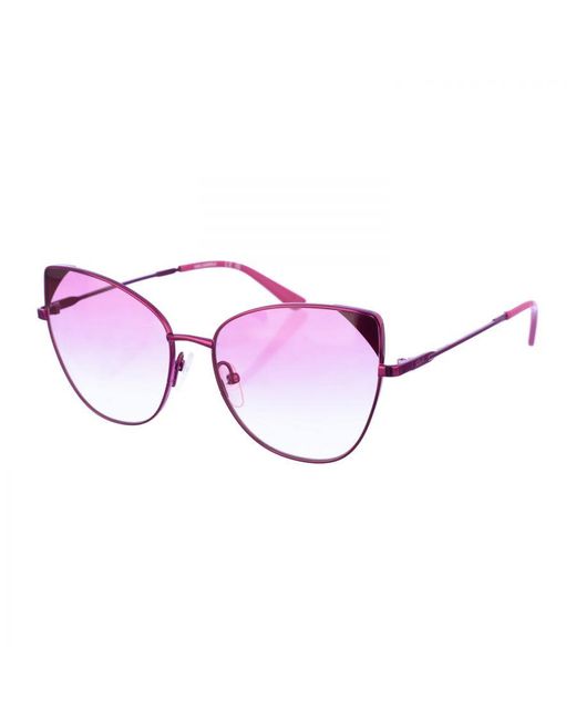 Karl Lagerfeld Pink Butterfly-Shaped Metal Sunglasses Kl341S