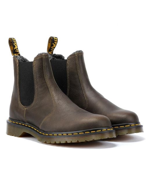 Dr. Martens Brown 2976 Wl Grizzly Leather Boots