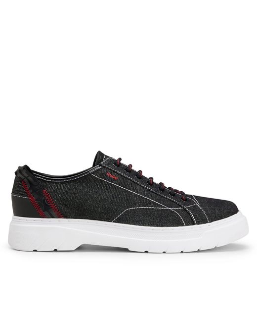 HUGO Black Urian Derby Shoes for men