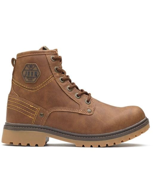 Jeep Spirit Brown Indiana Boots for men