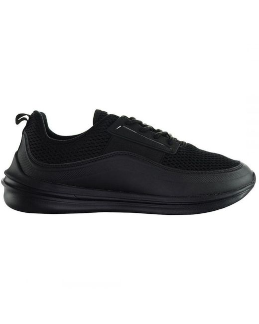 Henleys Black Silva Running Shoes for men