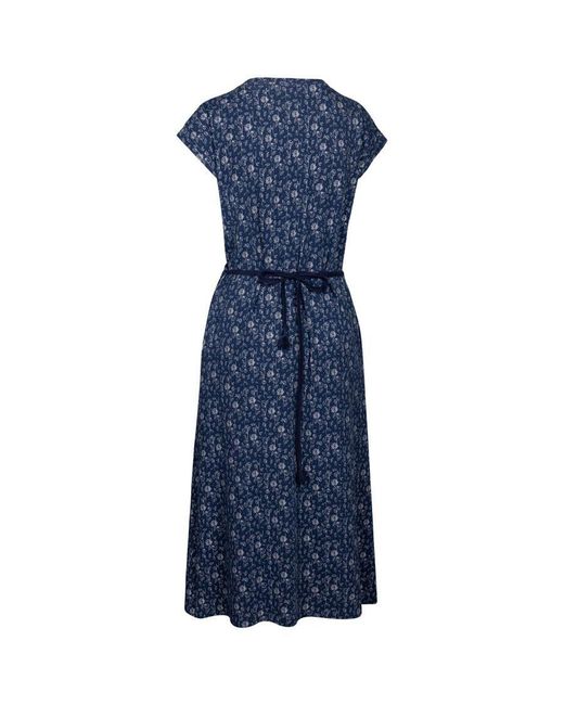 Trespass Blue Ladies Portia Flower Casual Dress