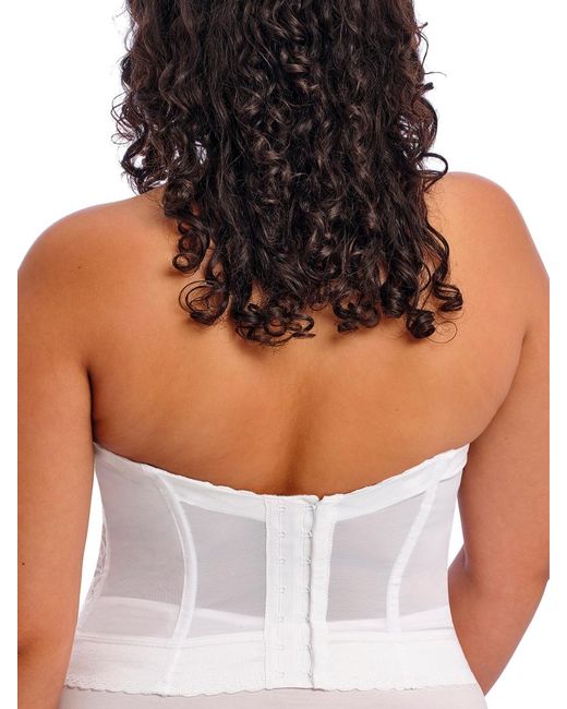 Goddess White Lace Bridal Bustier