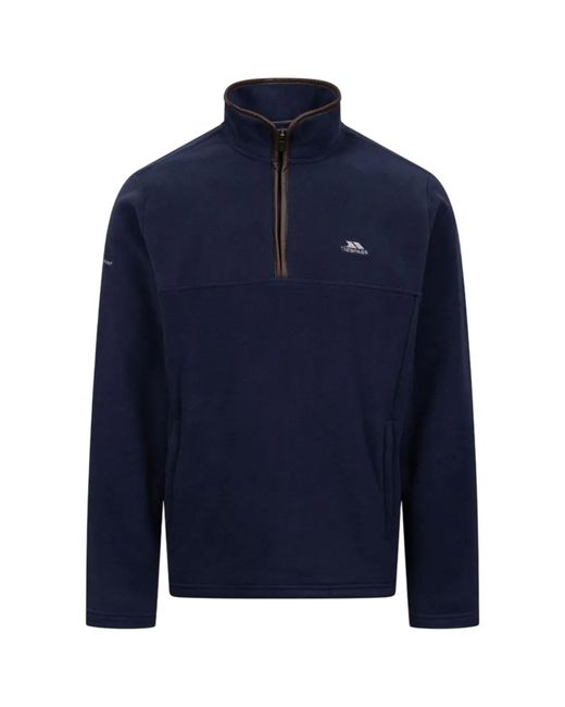 Trespass Blue Huntar Fleece Top for men