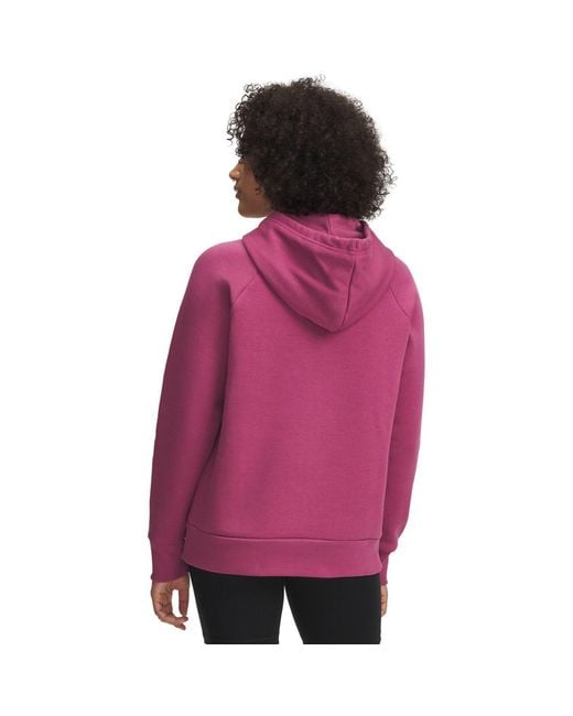 Under Armour Pink Rival Fleece Shimmer