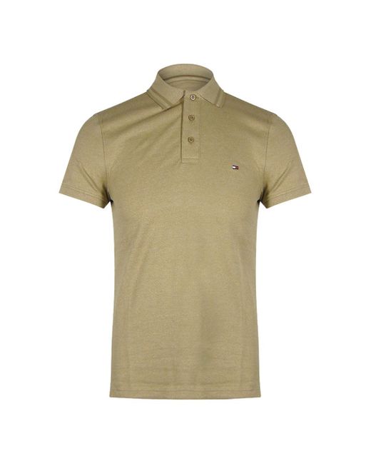 Tommy Hilfiger Green Dark Dune Polo Shirt Cotton for men