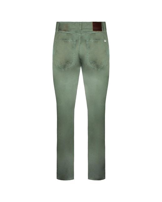 Vans Green Off The Wall V46 Low Waist Straight Leg Chinos for men