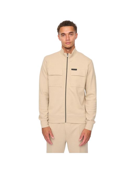 Duck and Cover Natural Tames Full Zip Sweatshirt for men