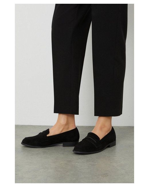Dorothy Perkins Black Lora Penny Mid Loafers