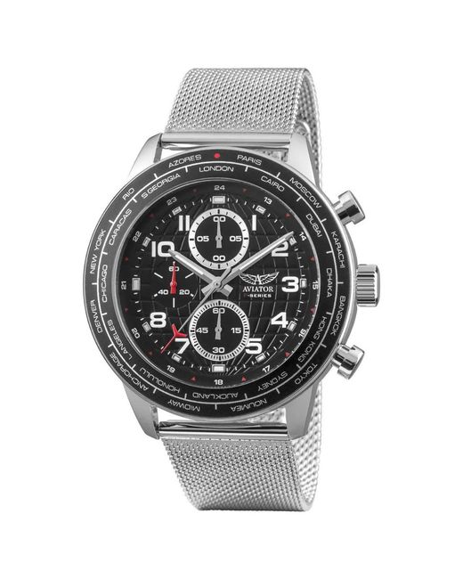 Aviator Metallic Horloge F-Series Avw79886G407 Stainless Steel for men