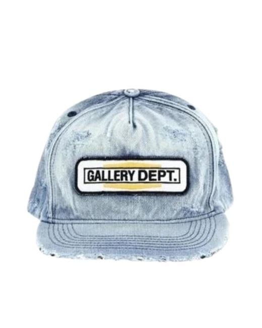 GALLERY DEPT. Blue Mechanic Patch Cap Denim for men